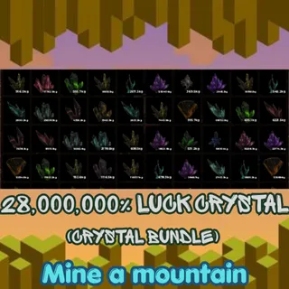 28,000,000% Luck Crystal|Bundle | Mine a mountain