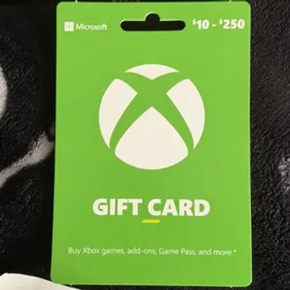 $50 xbox gift card