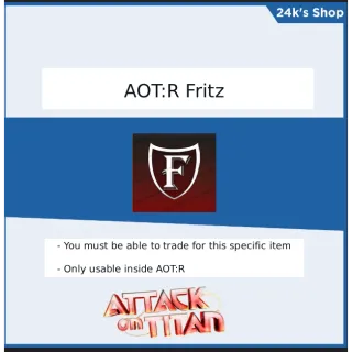 Attack on Titan Revolution| 1x Fritz Family