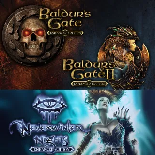 3 Games Bundle: Baldur's gate 1 + 2, Neverwinter Nights