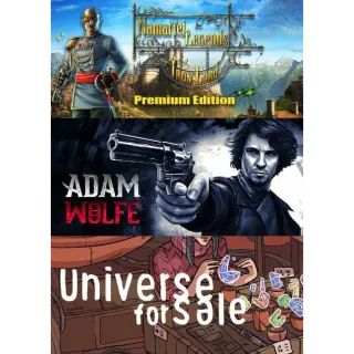 3 games bundle: Adam Wolfe, Universe For Sale, Namariel Legends