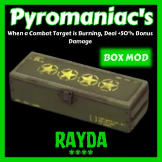 1 X PYROMANIACS BOX MOD ****