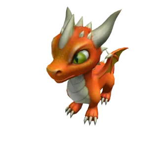 Mini Orange Dragon Shoulder Pet