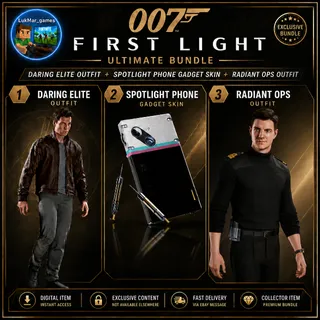 007 First Light–Daring elite outfit & Radiant Ops outfit & Spotlight phone skin -GLOBAL🌎ALL PLATFORMS