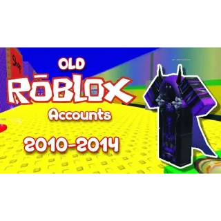 ROBLOX ACCOUNT 2010-2014