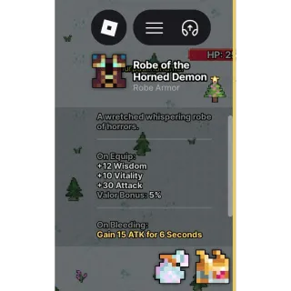 ROBE OF THE HORNED DEMON PIXEL QUEST