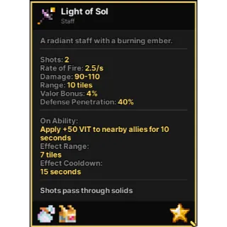 LIGHT OF SOL PIXEL QUEST LEGENDARY