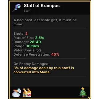STAFF OF KRAMPUS PIXEL QUEST LEGEND