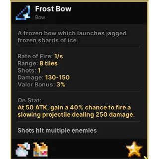 FROST BOW PIXEL QUEST LEGENDARY