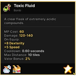 TOXIC FLUID PIXEL QUEST LEGENDARY