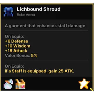 LICHBOUND SHROUD PIXEL QUEST LEGENDARY