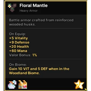 FLORAL MANTLE PIXEL QUEST LEGENDARY
