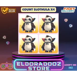 4x COUNT SLOTHULA