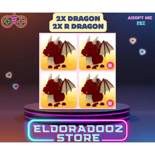 4X DRAGON ( 2X NORMAL + 2X RIDE)