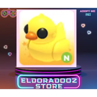 RUBBER DUCKY NEON LUMINOUS