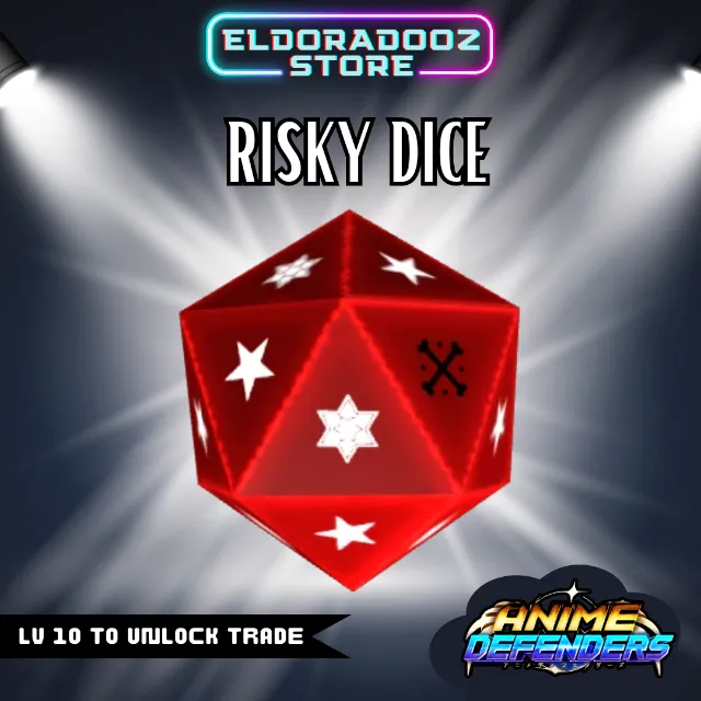 100 RISKY DICE | ANIME DEFENDERS - Anime Defenders Game Items - Gameflip