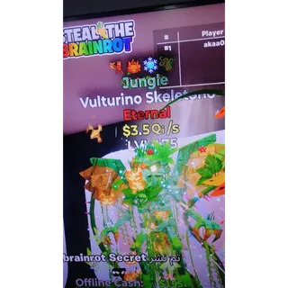 Etermal Vulturino Skeletono Jungle steal the brainrot FORTNITE