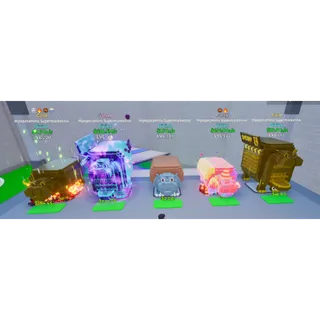 5x Divine Hipopotamino Supermarketino (Galaxy, Party & 2x Gold) - Fortnite Brainrots