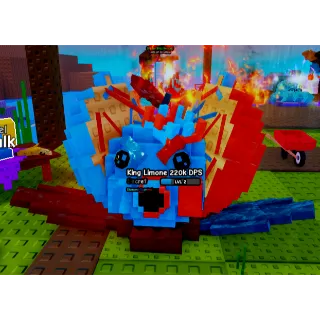 Huge Diamond Ruby King Limone 220k dps  (4kg/lvl2)| Plants vs Brainrots