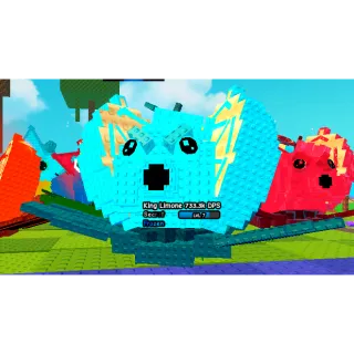  1m dps max lvl Huge Frozen King Limone 733.3k dps (5.5kg/lvl7) | Plants vs Brainrots