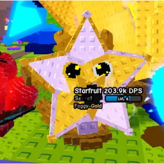 Foggy Gold Starfruit 203.9k dps (2.kg/lvl6) | Plants vs Brainrots
