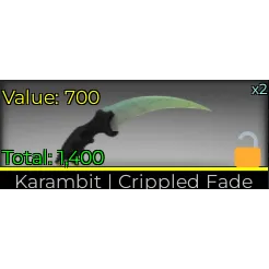 KARAMBIT I CRIPPLED FADE 