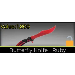 BUTTERFLY KNIFE I RUBY