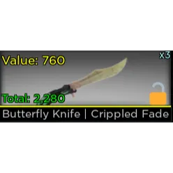 BUTTERFLY KNIFE CRIPPLED FADE