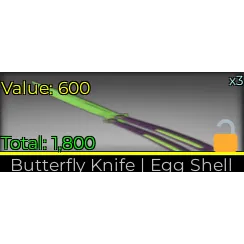 BUTTERFLY KNIFE I EGG SHELL