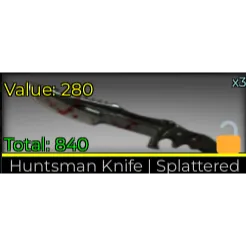 HUNTSMAN KNIFE I SPLATTERED