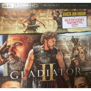 Gladiator II / NOT MA / 4K VUDU OR ITUNES