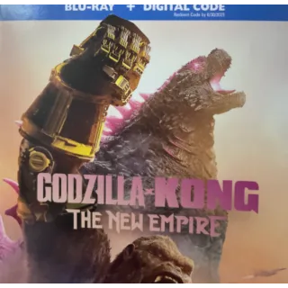 Godzilla V Kong The New Empire / MA / HDX VUDU or HD iTunes 