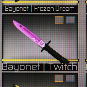 Gear Counter Blox Knife Bayonet Twitch In Game Items Gameflip - roblox games with bayonets