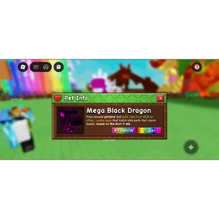 Mega rainbow black dragon 