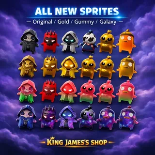 All New Sprites Normal/Gold/Gummy/Galaxy