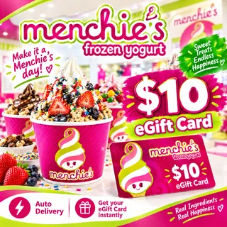 $10.00 USD Menchie’s eGift Card – Auto Delivery