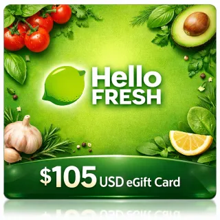 $105.00 USD HelloFresh GC – Auto Delivery