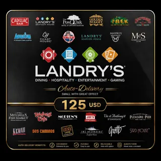 $125.00 USD LANDRYS EGIFT CARD