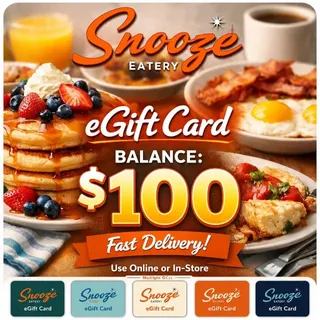 $100 USD Snooze A.M. Eatery  eGifts