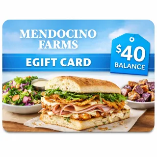 $45.00 USD Mendocino Farms eGift Card