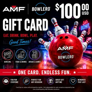 $100.00 USD AMF/BOWLERO GIFT CARD