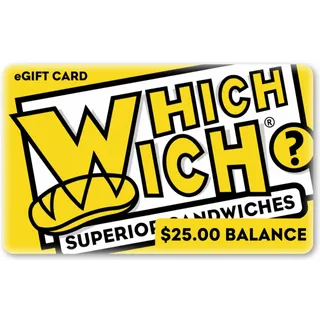 $25.00 USD Which Wich eGIFT CARD