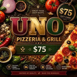$75.00 Uno Pizza  eGift