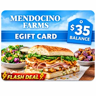$35.00 USD Mendocino Farms eGIFT CARD