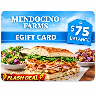 $75.00 USD Mendocino Farms eGIFT CARD
