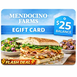 $25.00 USD Mendocino Farms eGIFT CARD