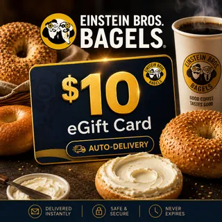 $10.00 USD Einstein Bros. Bagels eGift Card