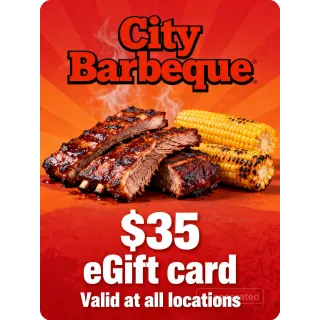 $35.00 City BBQ Gift Card