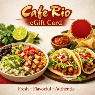 $25.00 USD Cafe Rio eGift Card