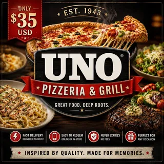 $35 Uno Pizza eGift Card 